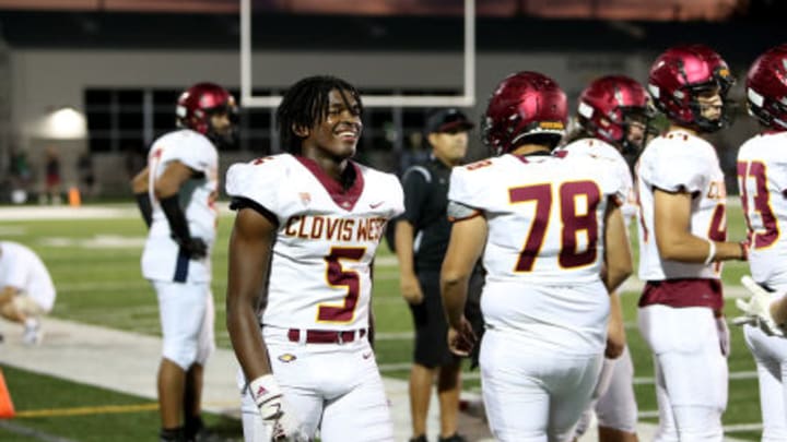 Clovis West players were all smiles Friday as they were here during a 2023 opener at St. Mary's . 