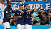 Kylian Mbappe, Theo Hernandez, Ibrahima Konate