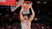 Ohio State center Austin Parks dunks during a recent game.