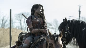 Danai Gurira as Michonne - The Walking Dead: The Ones Who Live _ Season 1, Episode 2 - Photo Credit: Gene Page/AMC