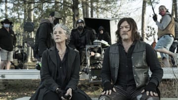 BTS, Norman Reedus as Daryl Dixon, Melissa McBride as Carol Peletier - The Walking Dead  Season 11, Episode 24 - Photo Credit: Jace Downs/AMC