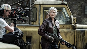 BTS, Melissa McBride as Carol Peletier - The Walking Dead: Daryl Dixon _ Season 2, Episode 5 - Photo Credit: Emmanuel Guimier/AMC
