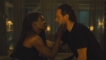 Andrew Lincoln as Rick Grimes, Danai Gurira as Michonne - The Walking Dead: The Ones Who Live _ Season 1, Episode 4 - Photo Credit: Gene Page/AMC