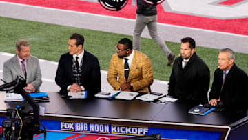 FOX Big Noon Kickoff was live inside the Ohio Stadium prior to the game between the Ohio State Buckeyes and the Indiana Hoosiers at Ohio Stadium on Saturday, Nov. 23, 2024 in Columbus, Ohio.