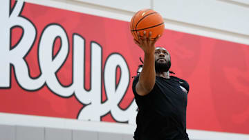 Ohio State Buckeyes guard Bruce Thornton (2) shoots during offseason practice at the Schottenstein Center on June 18, 2025.