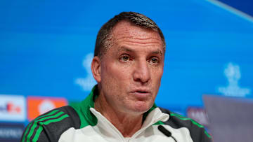 Celtic manager Brendan Rodgers media appearance ahead of the UEFA Champions League match between Celtic and Bayern Munich.