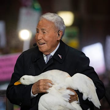 ESPN   s Lee Corso holds a duck at the University of Oregon as ESPN   s    College GameDay    comes to Eugene ahead of the Ducks    top-10 matchup against the UCLA Bruins Saturday, Oct. 22, 2022.

News College Gameday