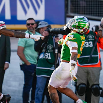 Smith went for 187 yards and two touchdowns in the Buckeyes Rose Bowl win.