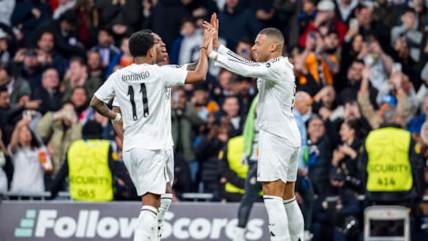 Vinicius Jr, Kylian Mbappe, and Rodrygo