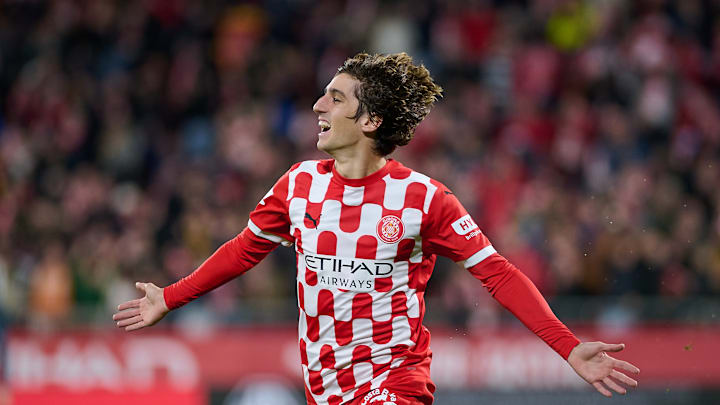 Bryan Gil celebrates against Espanyol