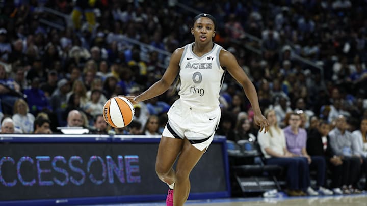 Las Vegas Aces guard Jackie Young is a great prop target on Sunday.