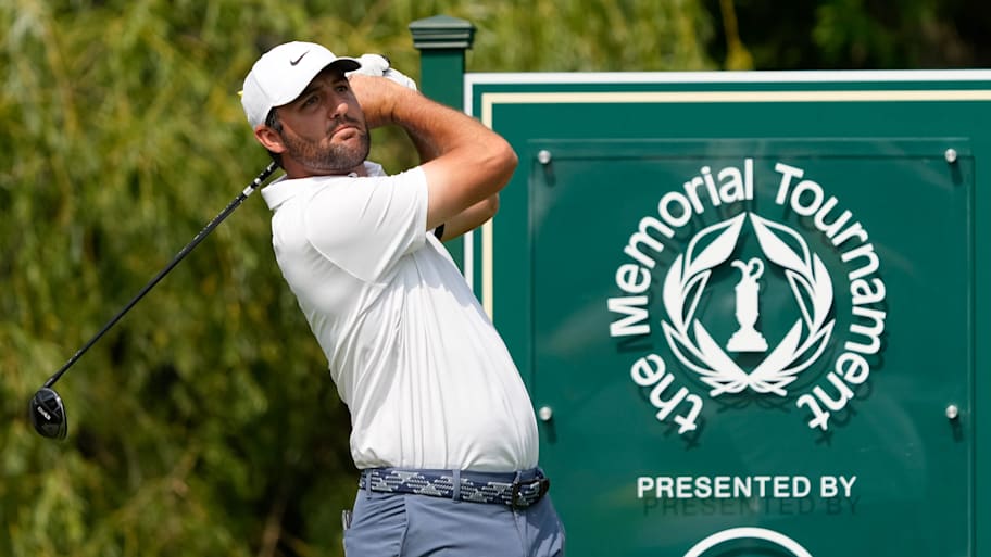 Scottie Scheffler joined Tiger Woods as the Memorial Tournament's only back-to-back champion.  | Adam Cairns/Columbus Dispatch / USA TODAY NETWORK via Imagn Images