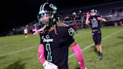 Westland's Emoni Smith (1) celebrates