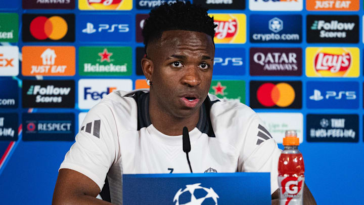Vinicius Junior and Real Madrid face Atlético Madrid in the Champions League round of 16. Vinicius Junior and Real Madrid face Atlético Madrid in the Champions League round of 16.