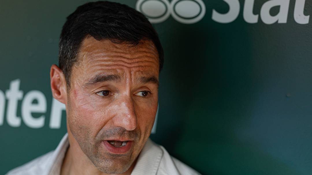 Jul 3, 2025; Chicago, Illinois, USA; Cleveland Guardians president of baseball operations Chris Antonetti speaks before a baseball game between the Chicago Cubs and Cleveland Guardians at Wrigley Field. Mandatory Credit: Kamil Krzaczynski-Imagn Images Jul 3, 2025; Chicago, Illinois, USA; Cleveland Guardians president of baseball operations Chris Antonetti speaks before a baseball game between the Chicago Cubs and Cleveland Guardians at Wrigley Field. Mandatory Credit: Kamil Krzaczynski-Imagn Images