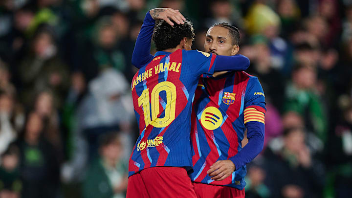 Lamine Yamal und Raphinha werden am Sonntag nicht gemeinsam jubeln