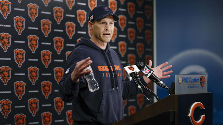 Bears coach Ben Johnson has shortened the language somewhat for his play calls but there's no guarantee it stays that way. Bears coach Ben Johnson has shortened the language somewhat for his play calls but there's no guarantee it stays that way.