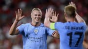 Com Haaland em campo, Manchester City e Borussia Dortmund disputam a liderança do Grupo G da Champions League. 