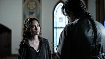 Christian Serratos as Rosita Espinosa, Josh McDermitt as Dr. Eugene Porter