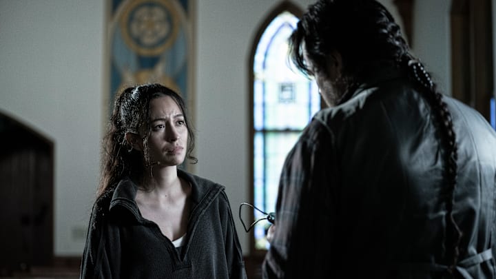 Christian Serratos as Rosita Espinosa, Josh McDermitt as Dr. Eugene Porter