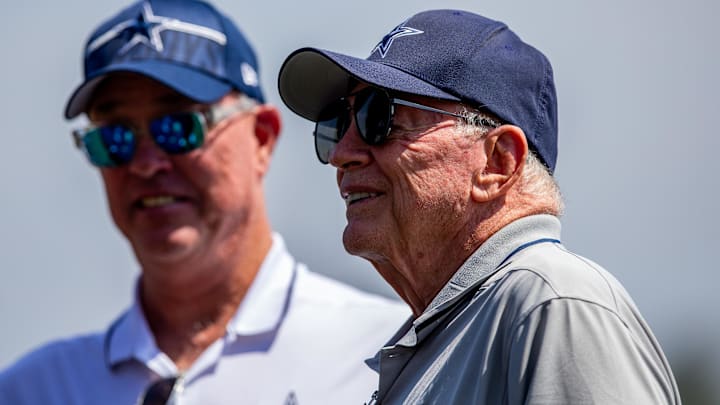 Dallas Cowboys owner Jerry Jones and chief operating officer Stephen Jones Dallas Cowboys owner Jerry Jones and chief operating officer Stephen Jones