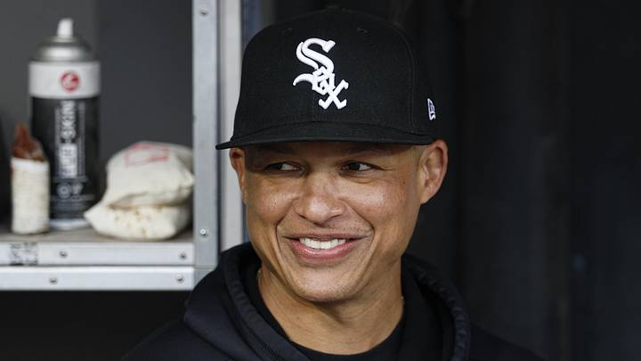 May 12, 2026; Chicago, Illinois, USA; Chicago White Sox manager Will Venable (1) smiles before a baseball game against the Kansas City Royals at Rate Field. Mandatory Credit: Kamil Krzaczynski-Imagn Images