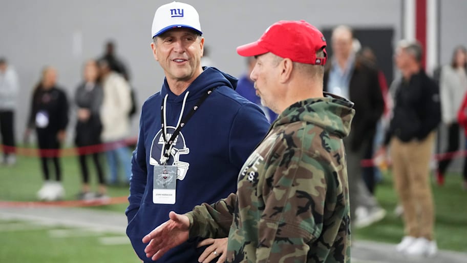 New York Giants head coach John Harbaugh