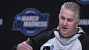 Purdue Boilermakers head coach Matt Painter speaks with the media 