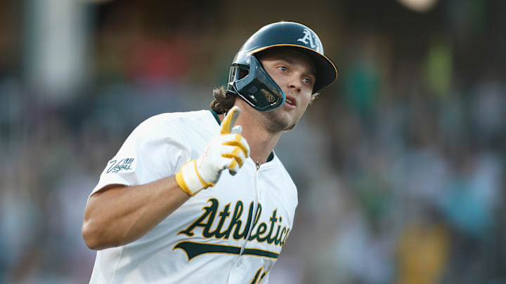 Athletics first baseman Nick Kurtz has enjoyed a terrific rookie season