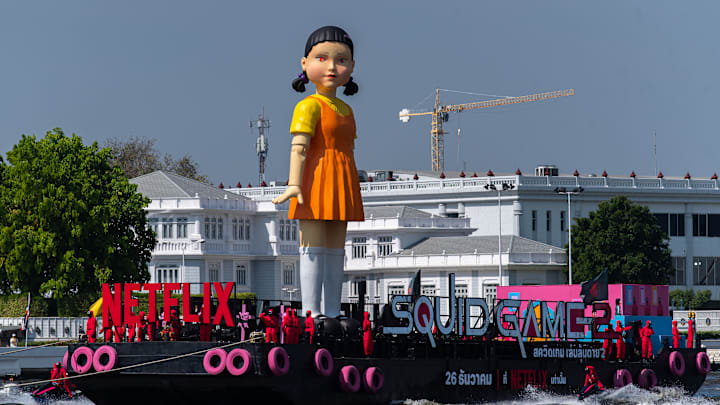 A 12 meter-tall statue from Squid Game on Netflix