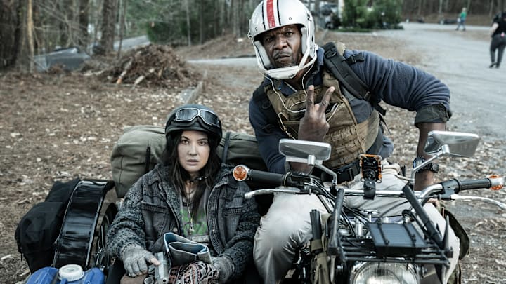BTS, Terry Crews as Joe, Olivia Munn as Evie - Tales of the Walking Dead _ Season 1 - Photo Credit: Curtis Bonds Baker/AMC