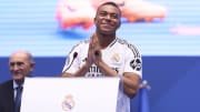 Mbappe was unveiled to the Bernabeu