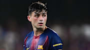 Pedri, lors du FC Barcelone - Valence.