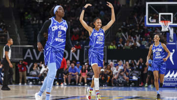 The 2-seeded Chicago Sky are 8-point favorites against the visiting 7-seed New York Liberty in Game 1 of their WNBA first round playoff matchup.