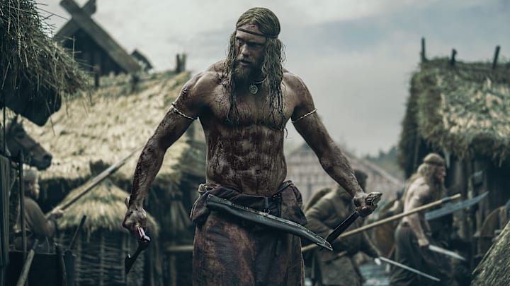 Alexander Skarsgård stars as Amleth in director Robert Eggers’ Viking epic THE NORTHMAN