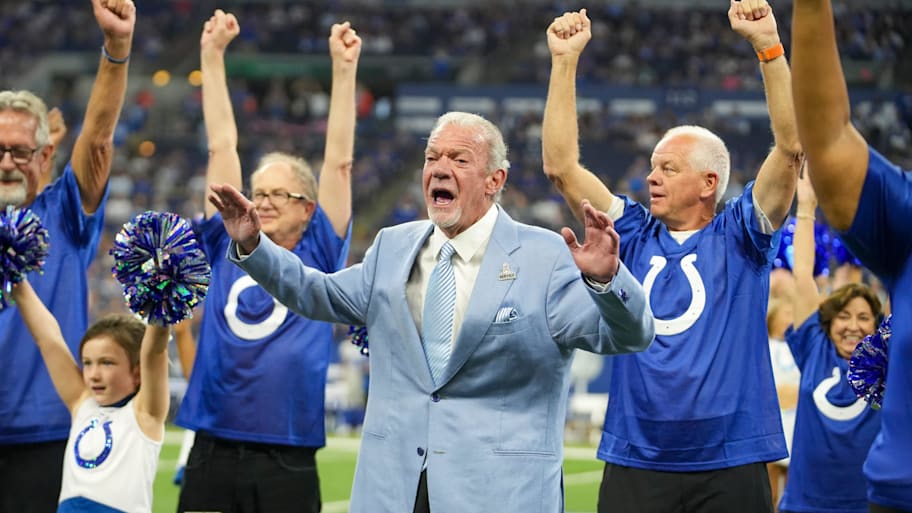 Indianapolis Colts owner Jim Irsay on Oct. 1, 2023. | Robert Scheer/IndyStar / USA TODAY NETWORK