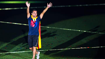 Xavi Hernández se fue por la puerta grande del Barça