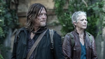 Norman Reedus as Daryl Dixon, Melissa McBride as Carol Peletier - The Walking Dead: Daryl Dixon _ Season 3 