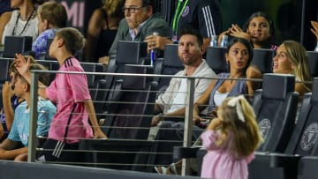 Messi watched Inter Miami from the stands during the team's Leagues Cup campaign