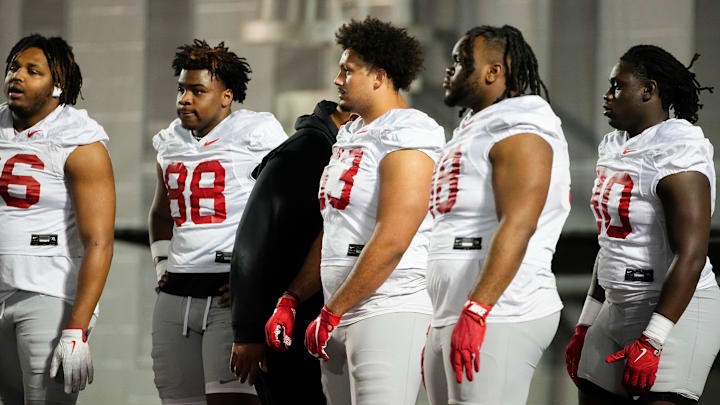 The Ohio State Buckeyes' defensive tackle room will have five players battling for reps this spring