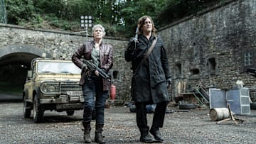 Norman Reedus as Daryl Dixon, Melissa McBride as Carol Peletier - The Walking Dead: Daryl Dixon _ Season 2, Episode 5 - Photo Credit: Emmanuel Guimier/AMC