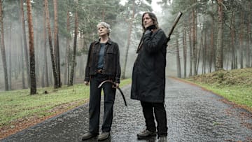 Melissa McBride as Carol Peletier, Norman Reedus as Daryl Dixon - The Walking Dead: Daryl Dixon _ Season 3 - Photo Credit: Carla Oset/AMC