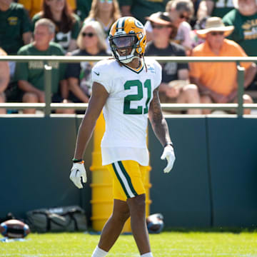 Green Bay Packers cornerback Eric Stokes