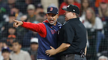 Alex Cora, Doug Eddings, Boston Red Sox v San Francisco Giants