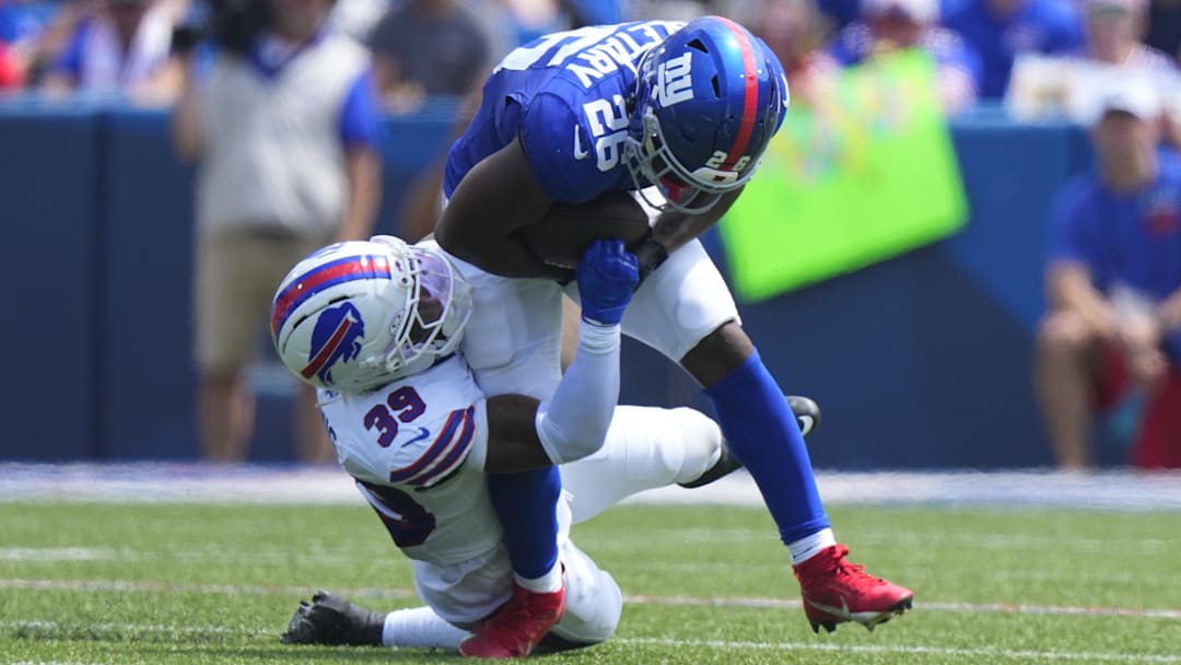 NY Giants running back Devin Singletary
