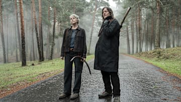 Melissa McBride as Carol Peletier, Norman Reedus as Daryl Dixon - The Walking Dead: Daryl Dixon _ Season 3 - Photo Credit: Carla Oset/AMC