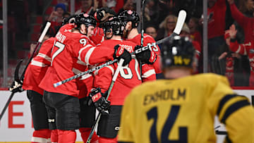 Team Canada got on the board early at the 4 Nations Face-Off thanks to Nathan MacKinnon's power play tally.