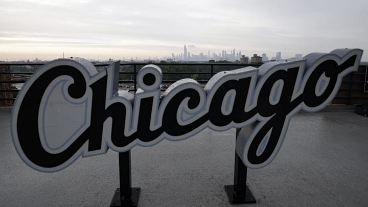 The Chicago skyline is seen from Rate Field before a game between the Chicago White Sox and Detroit Tigers. The Chicago skyline is seen from Rate Field before a game between the Chicago White Sox and Detroit Tigers.