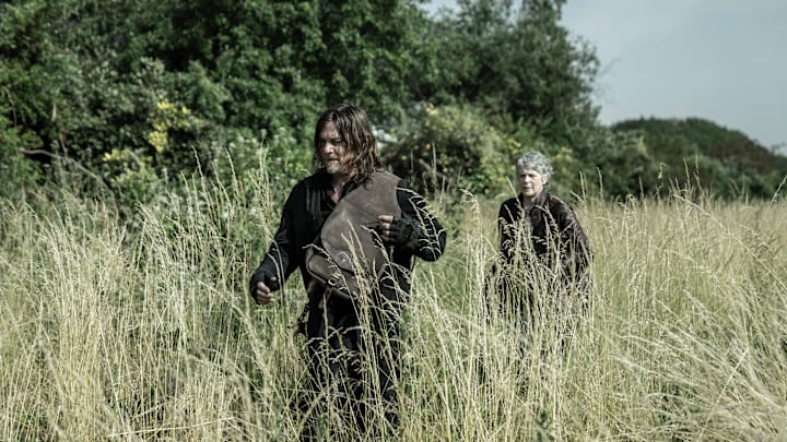 Norman Reedus as Daryl Dixon, Melissa McBride as Carol Peletier - The Walking Dead: Daryl Dixon _ Season 2, Episode 5 - Photo Credit: Emmanuel Guimier/AMC