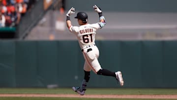 San Francisco Giants outfielder Drew Gilbert